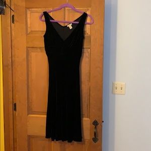 Black velvet dress